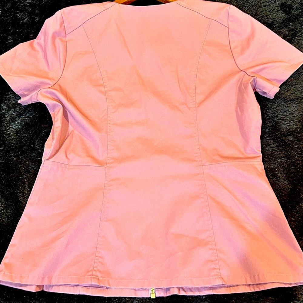 Jaanuu Mauve top gold zipper M